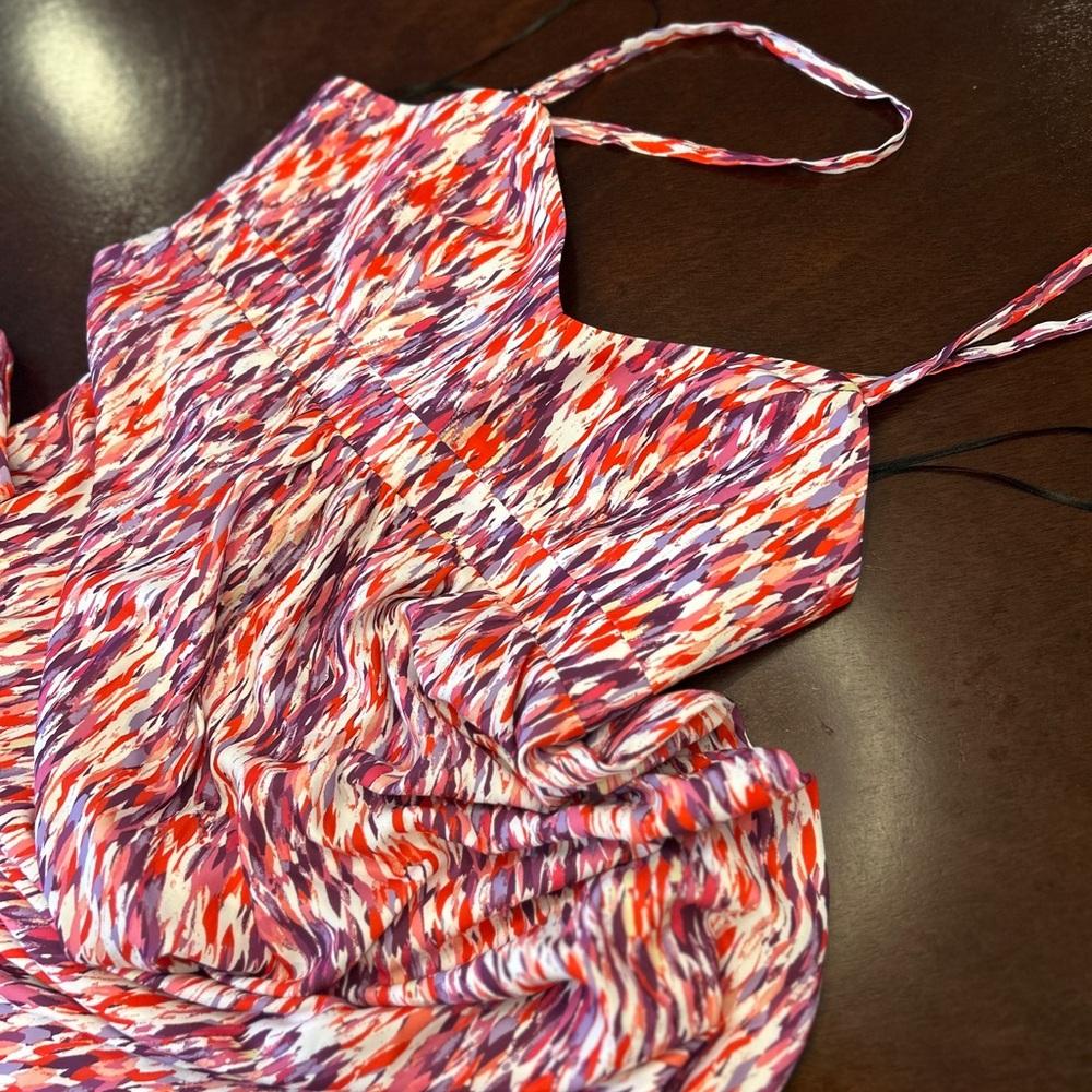 Felicity & Coco Red and Purple Strappy Dress